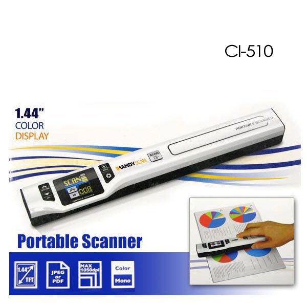 Digitalk Portable Handheld A4 1050dpi Photo & Document Scanner (CI-510) - Image 2