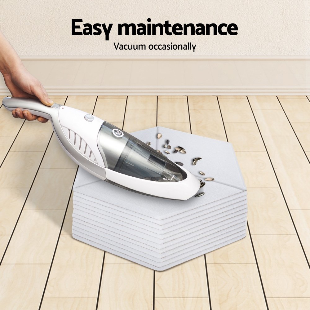 Alpha Acoustic Foam 12pcs 35x30x0.9cm Soundproof Absorption Panel Adhesive White - Image 5