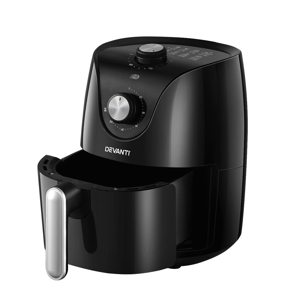 Devanti Air Fryer 2.5L Knob Fryers - Image 7