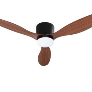 Devanti 52'' Ceiling Fan DC Motor w/Light w/Remote - Dark Wood