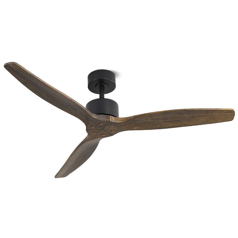Devanti 52'' Ceiling Fan AC Motor 3 Blades w/Remote - Dark Wood - Image 7
