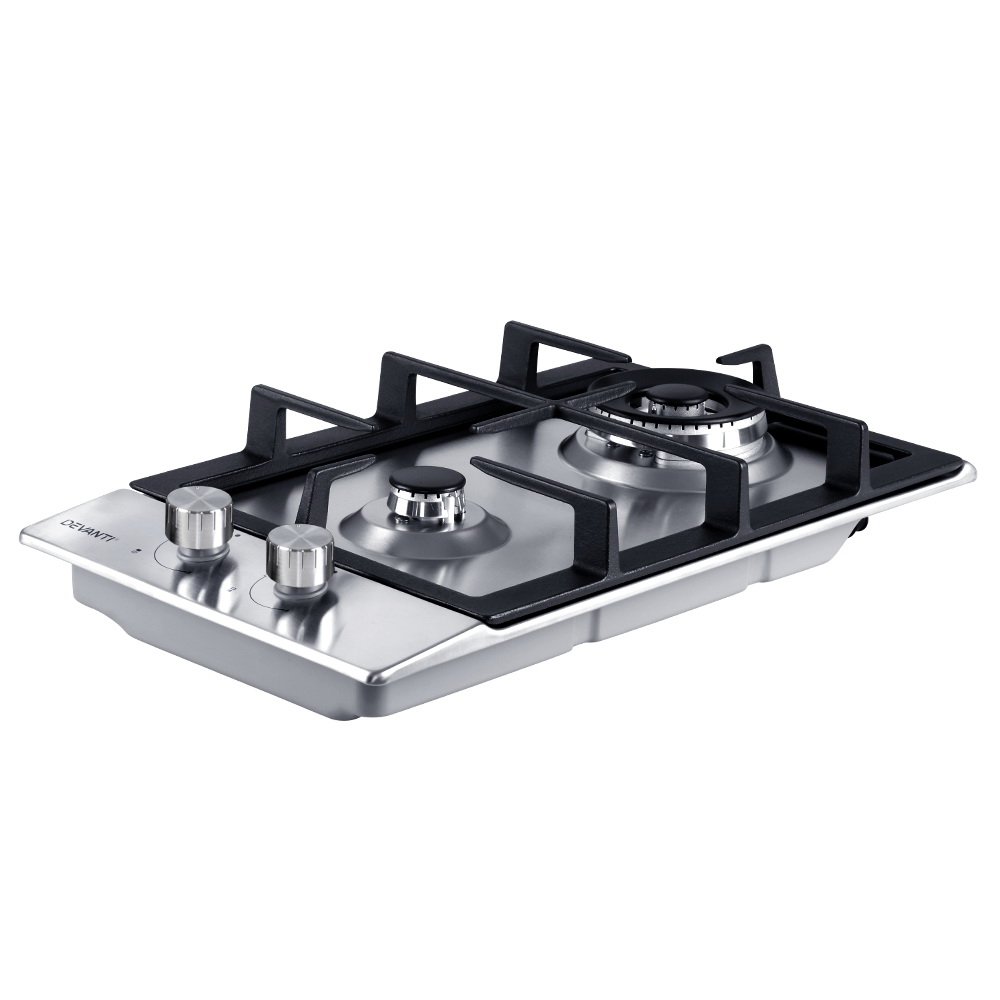Devanti Gas Cooktop 30cm 2 Burner Silvir - Image 3