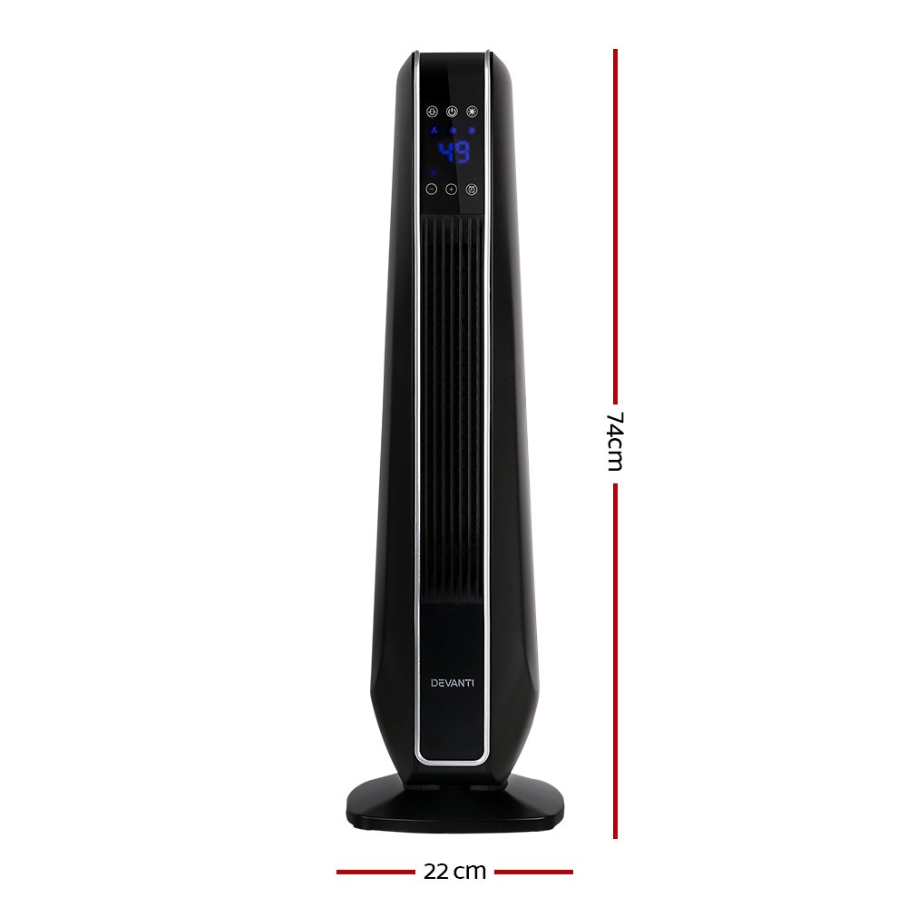 Devanti Electric Ceramic Tower Heater 2400W - Image 2