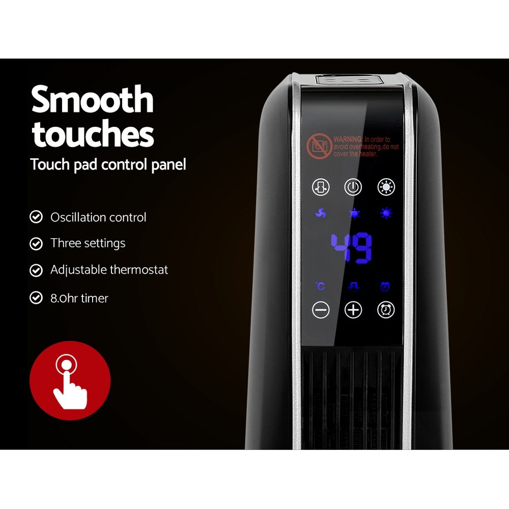 Devanti Electric Ceramic Tower Heater 2400W - Image 5