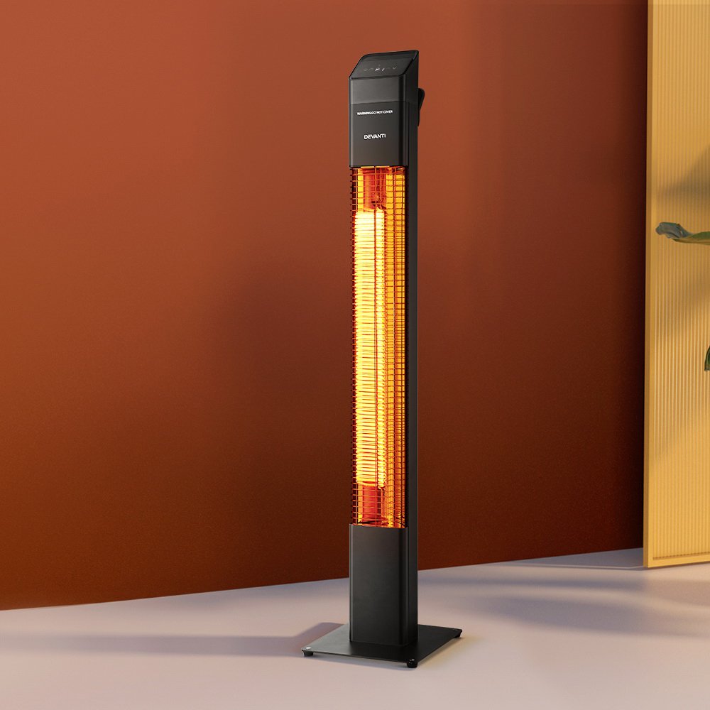 Devanti Radiant Tower Heater Electric Portable Remote Control 2000W Heating - Image 7