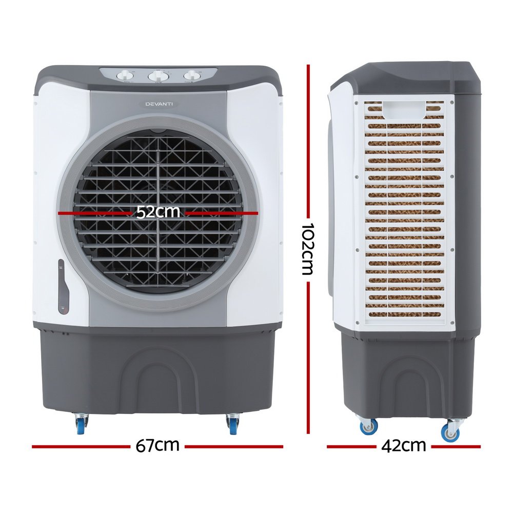 Devanti Evaporative Air Cooler Conditioner Commercial 45L - Image 2