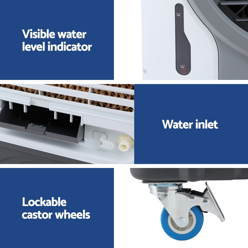 Devanti Evaporative Air Cooler Conditioner Commercial 45L - Image 6
