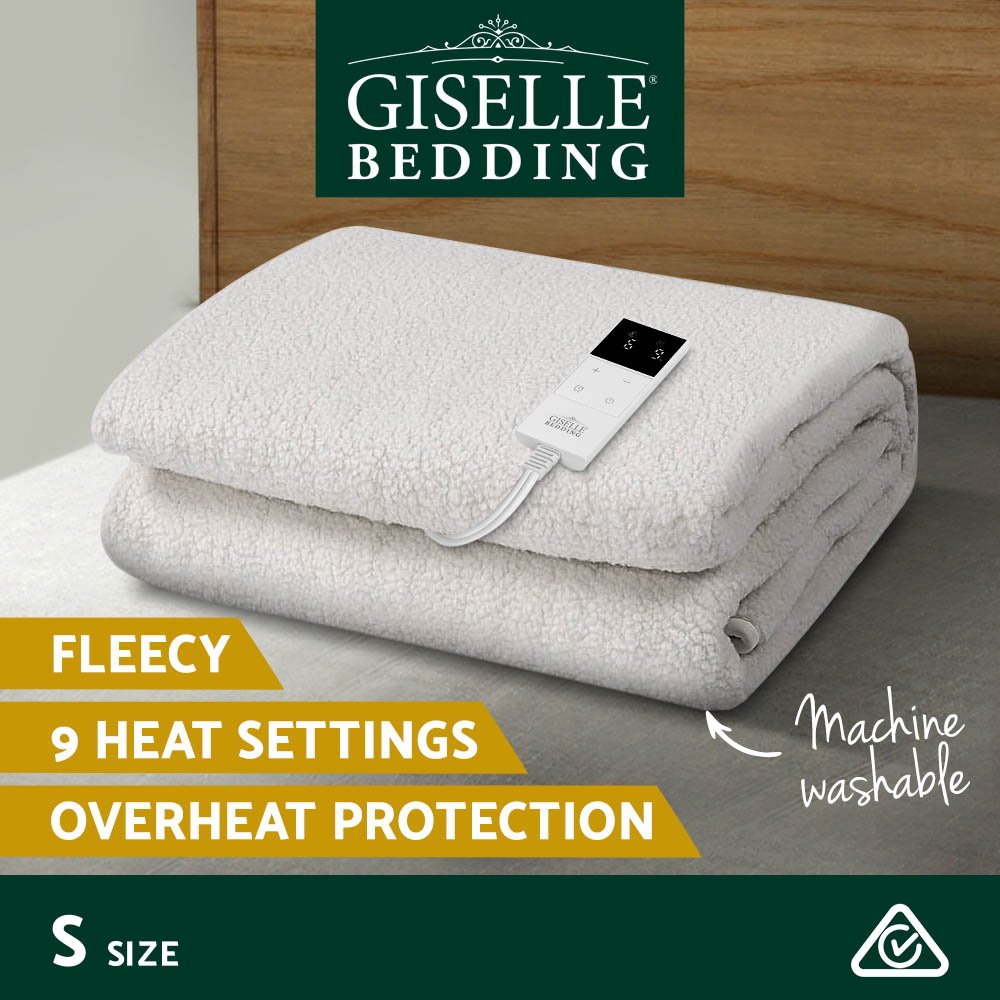 Giselle Bedding Single Size Electric Blanket Fleece - Image 6