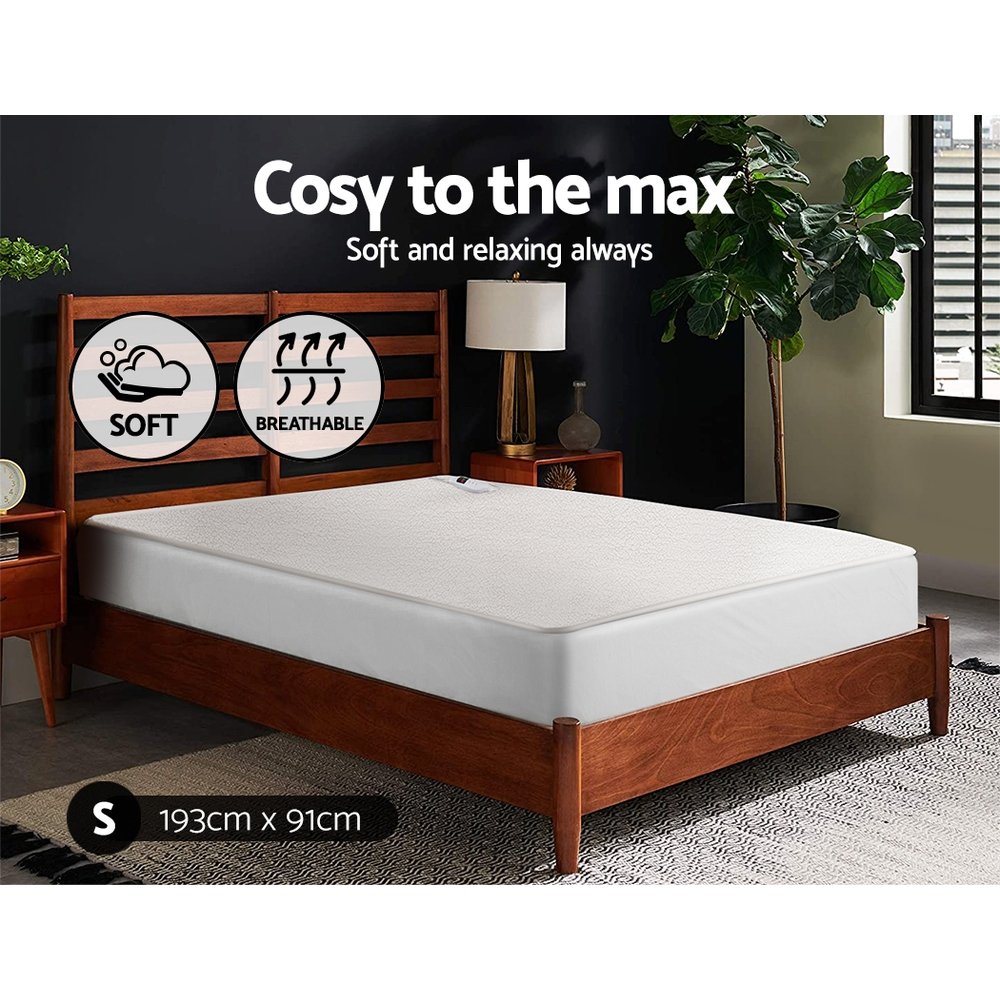 Giselle Bedding Single Size Electric Blanket Fleece - Image 7