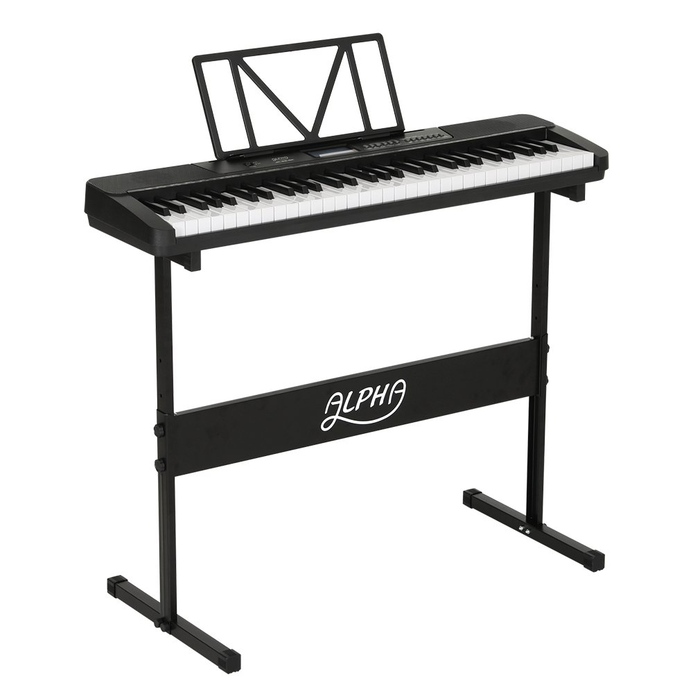 Alpha 61 Keys Electronic Piano Keyboard Digital Electric w/ Stand Touch Sensitive - Image 7