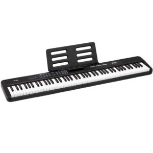 Alpha Piano Keyboard 88 Keys Electric Electronic Keyboard Piano Gift Black