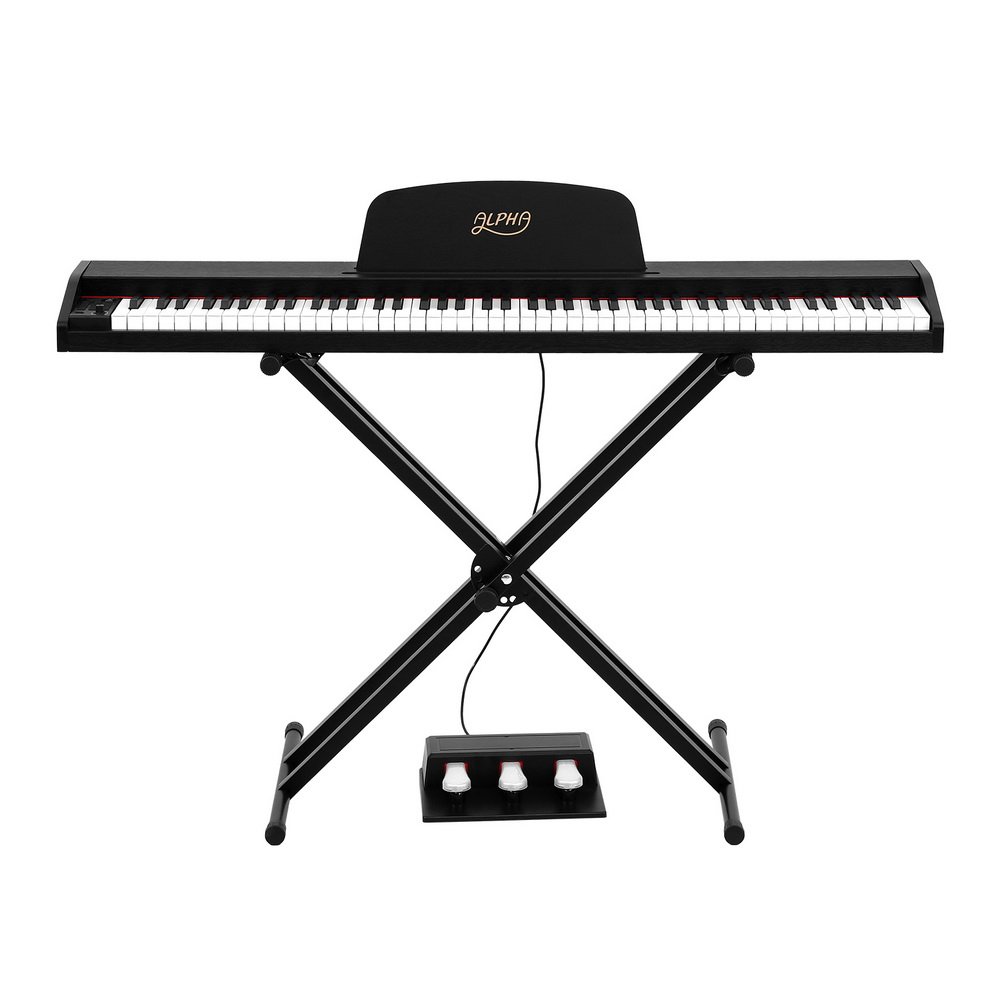 Alpha 88 Keys Digital Piano Keyboard Electronic w/ Stand - Image 3