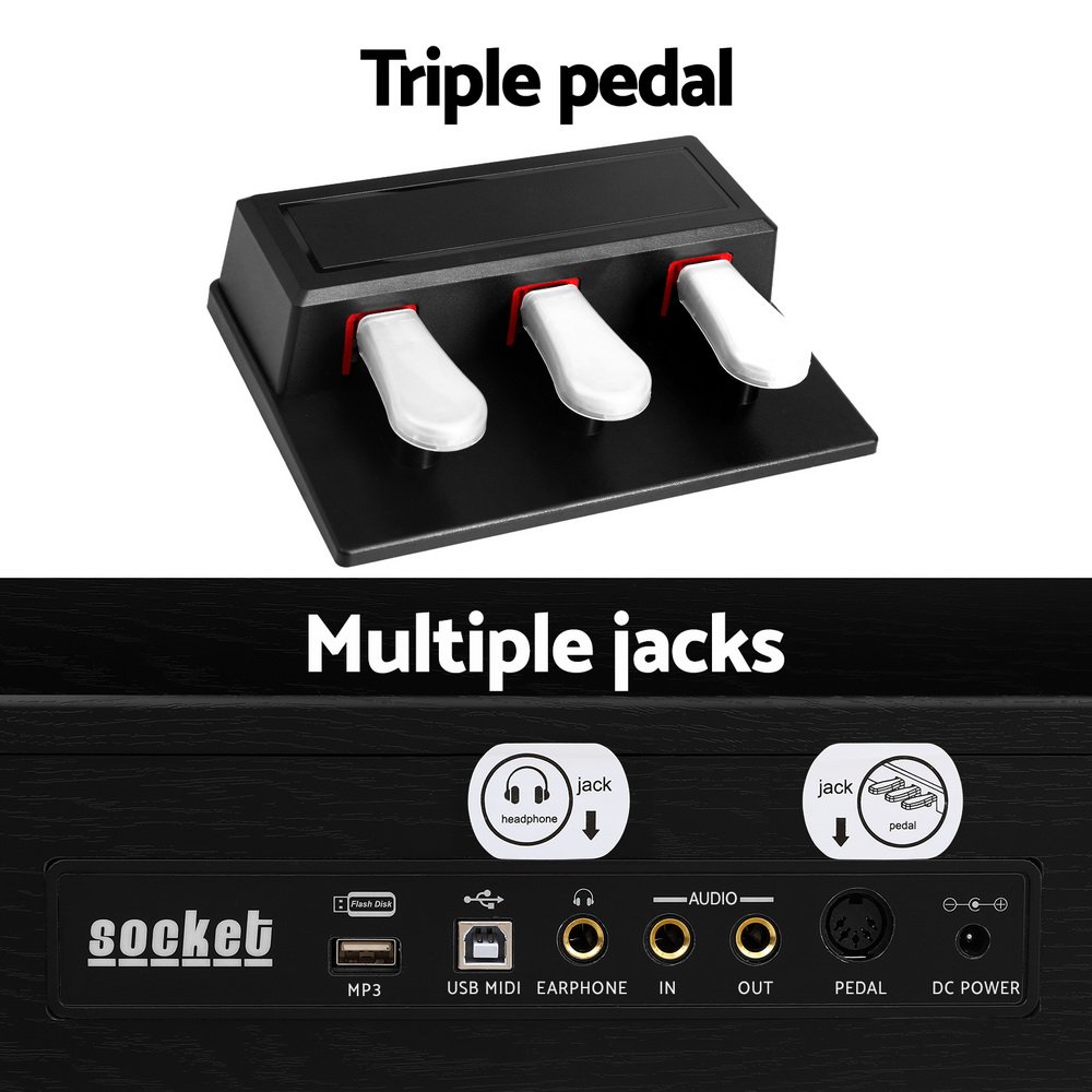 Alpha 88 Keys Digital Piano Keyboard Electronic w/ Stand - Image 6