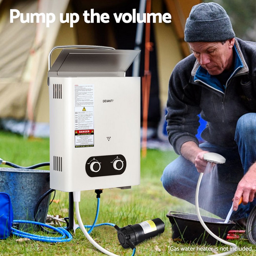 Water Pump 12V Pressure Shower 4L/Min - Image 4