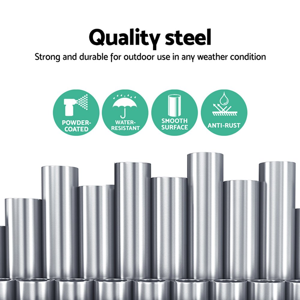 Gardeon Hammock Chair Steel Stand 2 Person Double Outdoor Heavy Duty 200KG - Image 5