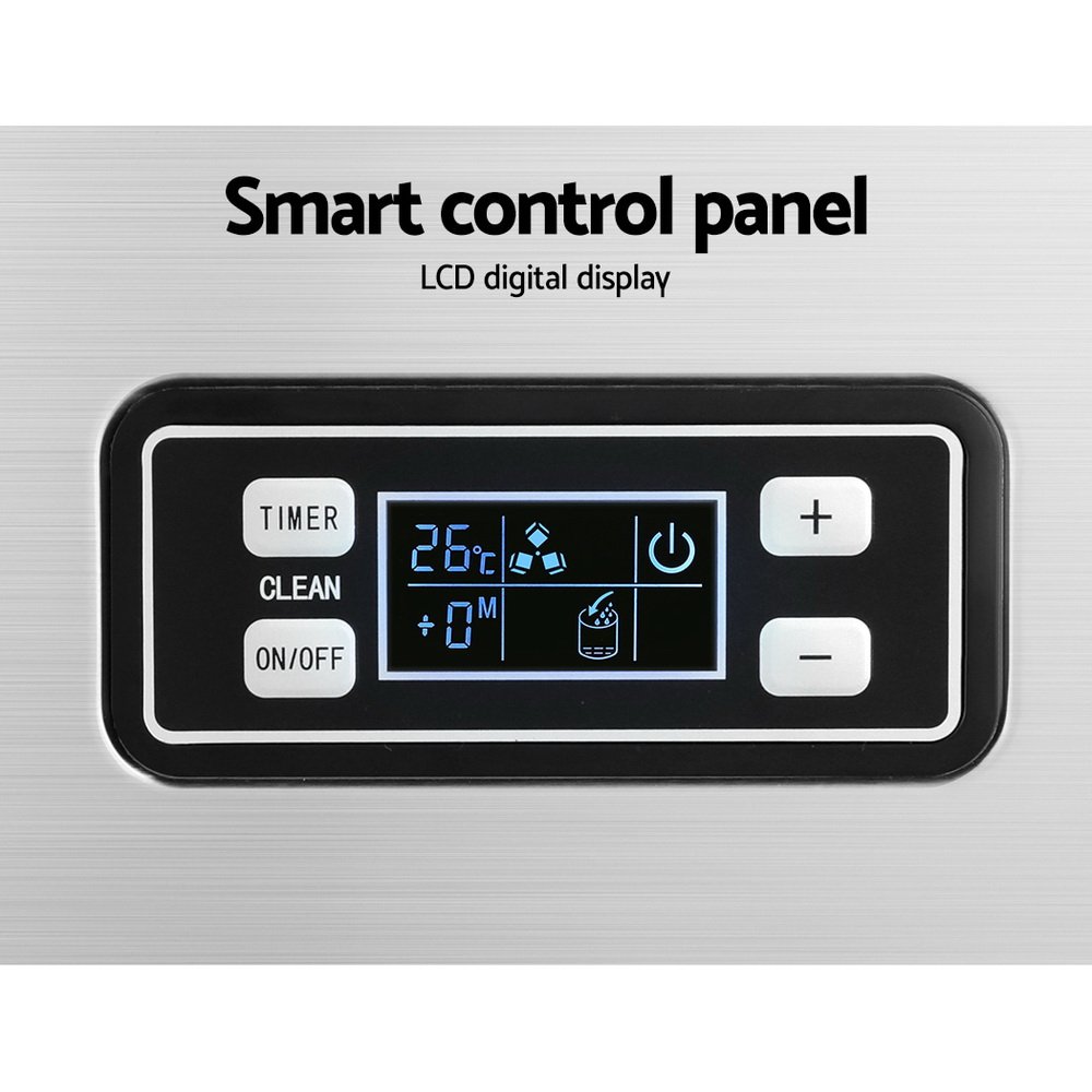 Devanti Commercial Ice Maker Machine 45kg Ice Cube Tray Bar Stainless Steel - Image 5