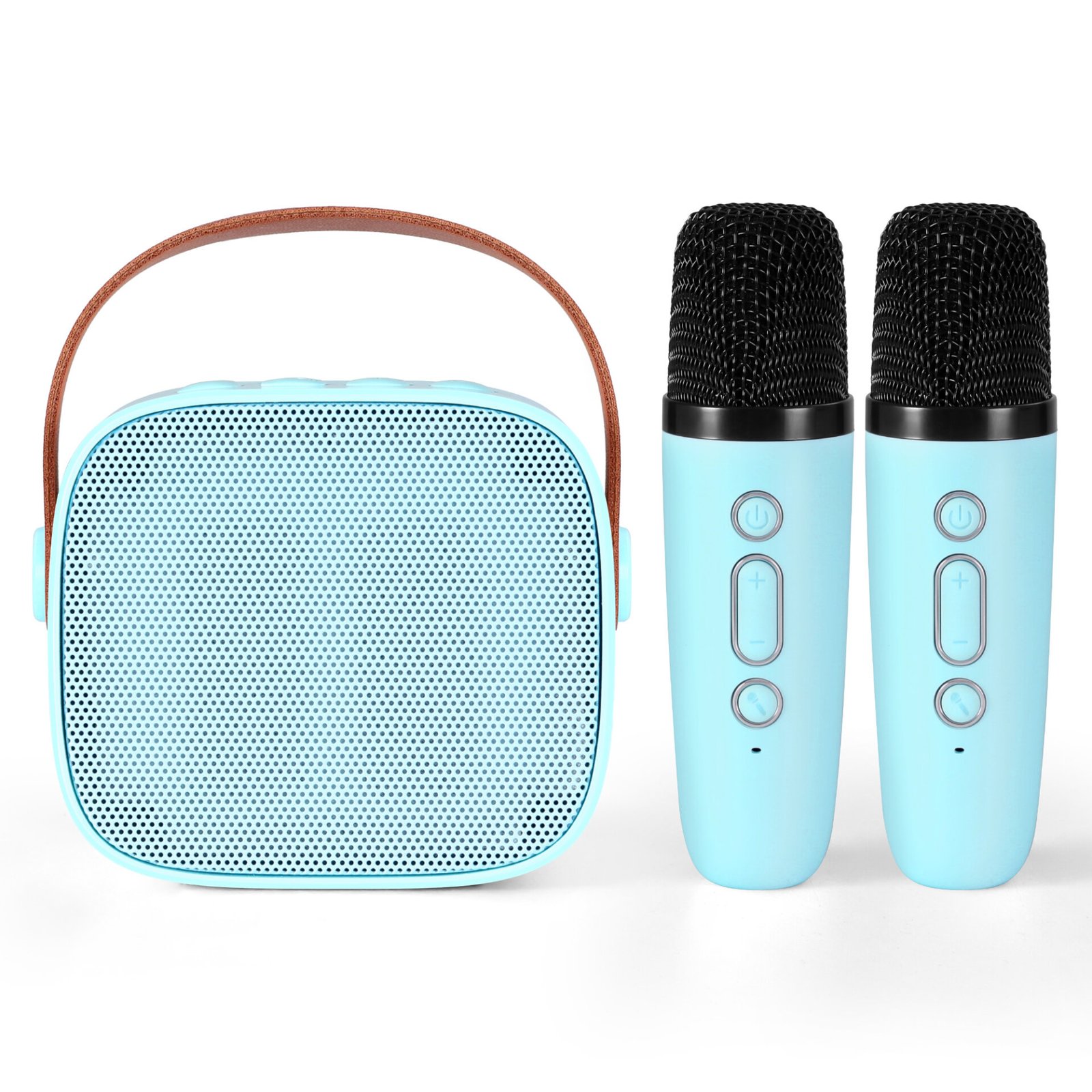 Alpha Mini Portable Karaoke Machine for Adults Kids with 2 Wireless Microphones - Image 3