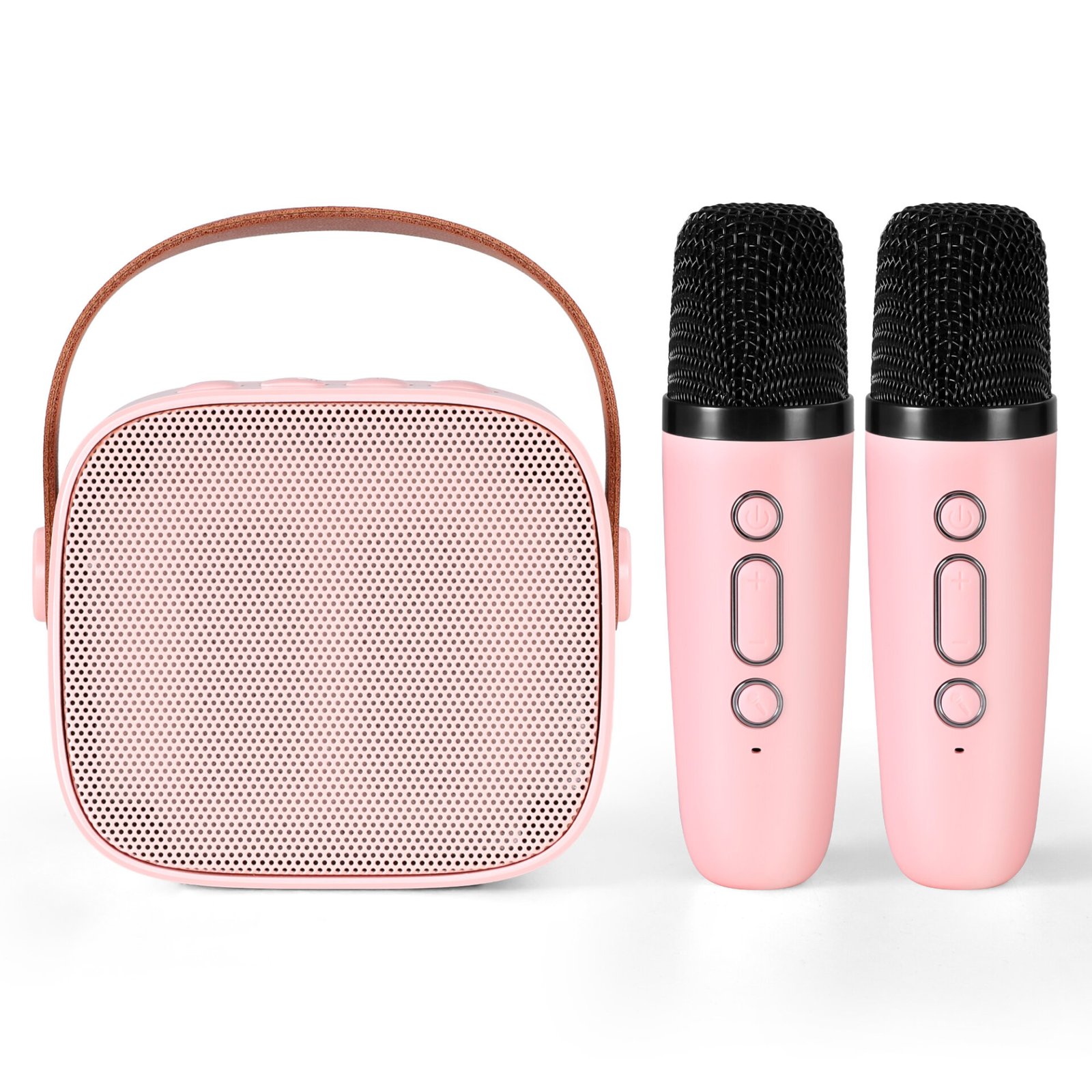 Alpha Mini Portable Karaoke Machine for Adults Kids with 2 Wireless Microphones - Image 3