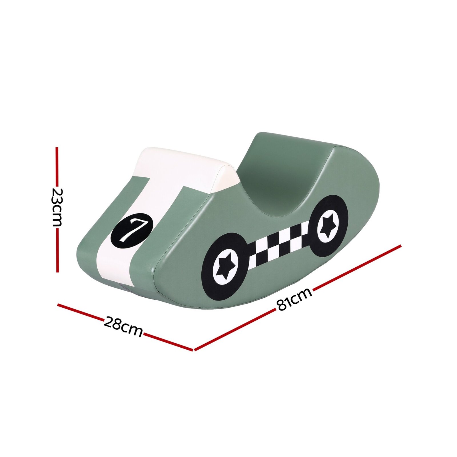 Keezi Kids Climbing Blocks Foam Toddler Playset Soft Indoor Climbing Toy Rocker Green - Image 2