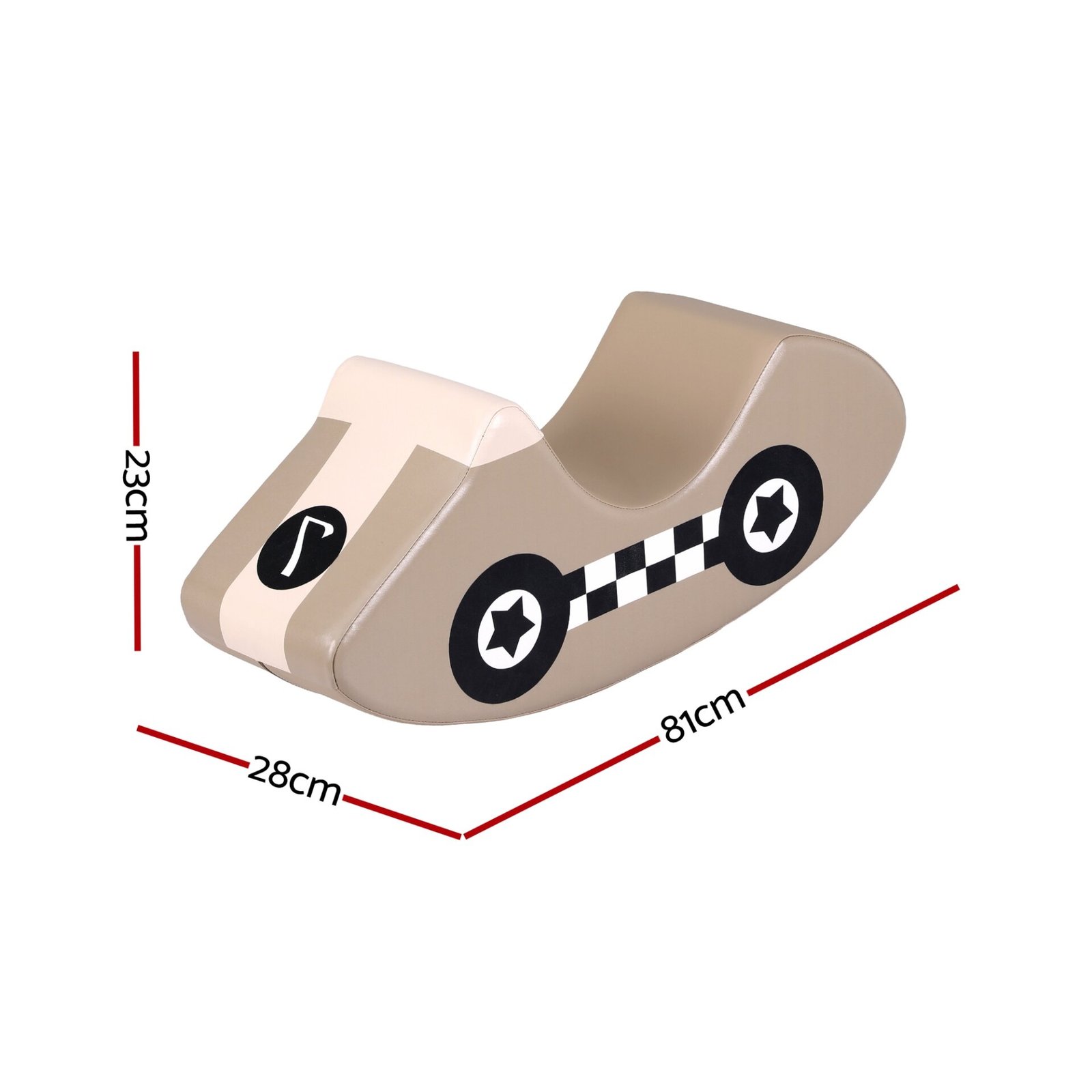 Keezi Kids Climbing Blocks Foam Toddler Playset Soft Indoor Indoor Climbing Toy Rocker Khaki - Image 2