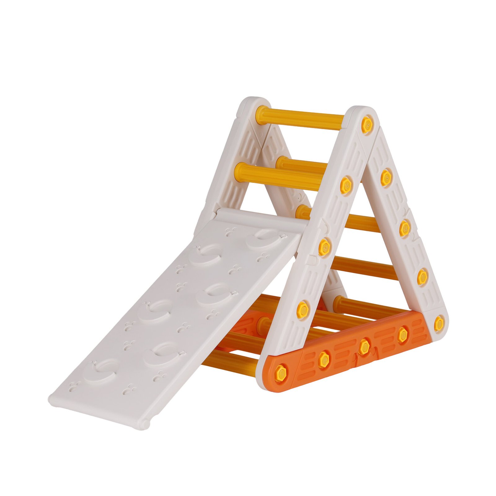 Keezi Kids Climbing Frame Set With Slide Indoor Outdoor Toddler Toys Pikler Triangle Climber - Image 3