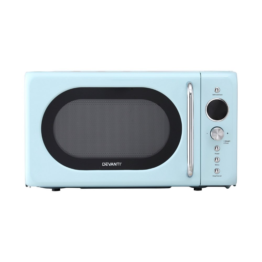 Devanti 20L Microwave Oven 800W Blue - Image 3