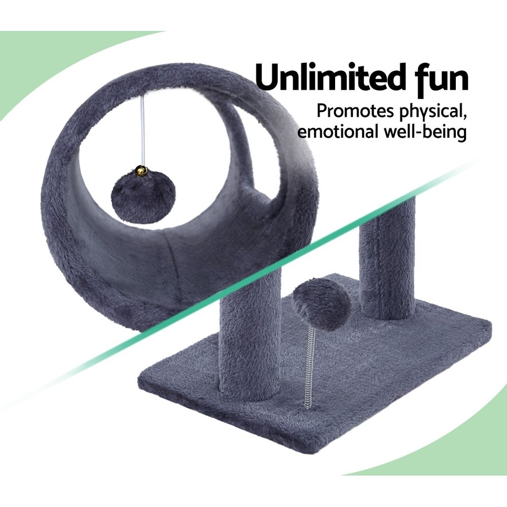 i.Pet Cat Tree 53cm Scratching Post Tower Scratcher Wood Condo House Trees Grey - Image 7