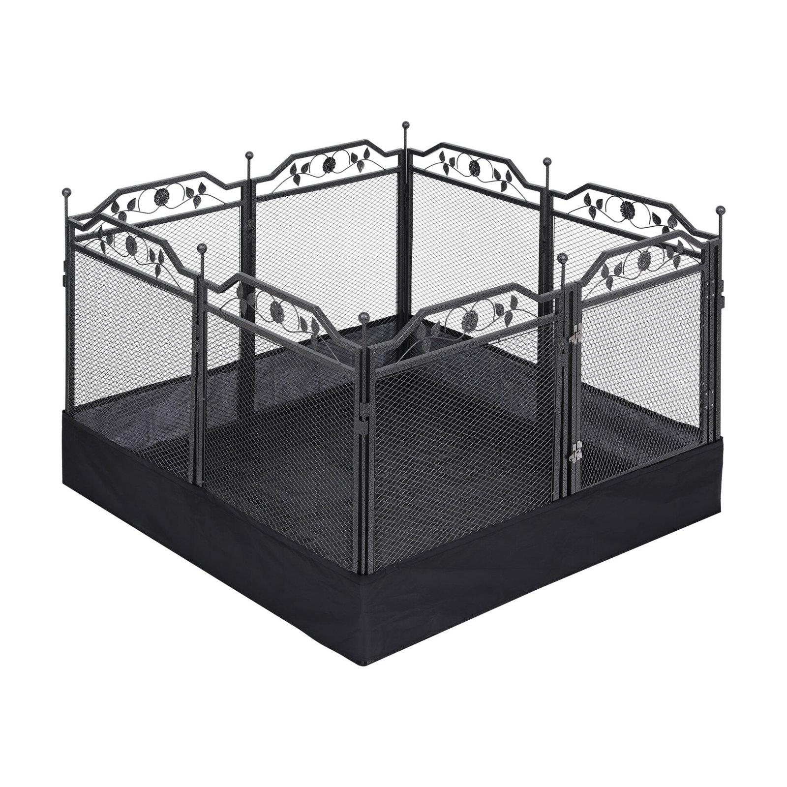 i.Pet Pet Dog Playpen Heavy-Duty Enclosure Multi-Configuration Indoor Outdoor Black - Image 3
