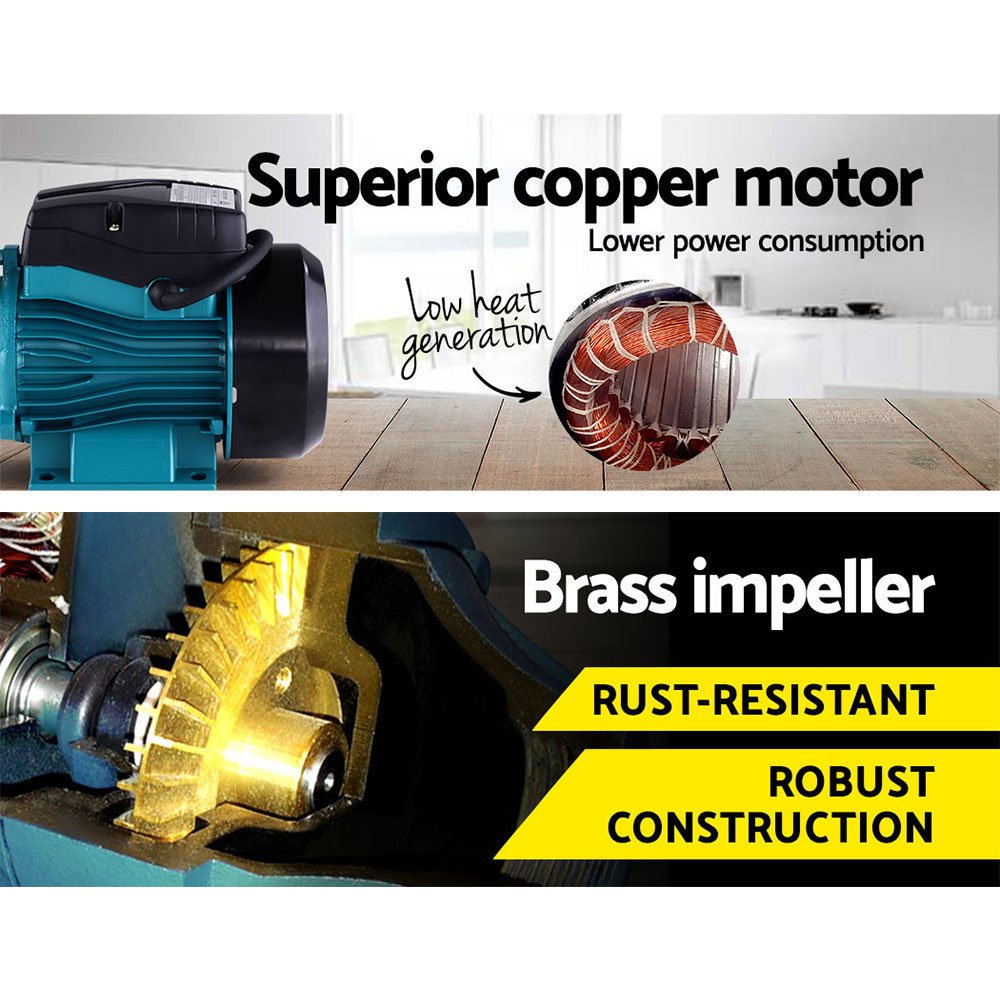 Giantz Peripheral Water Pump Garden Boiler Car Wash Auto Irrigation House QB60 - Image 4