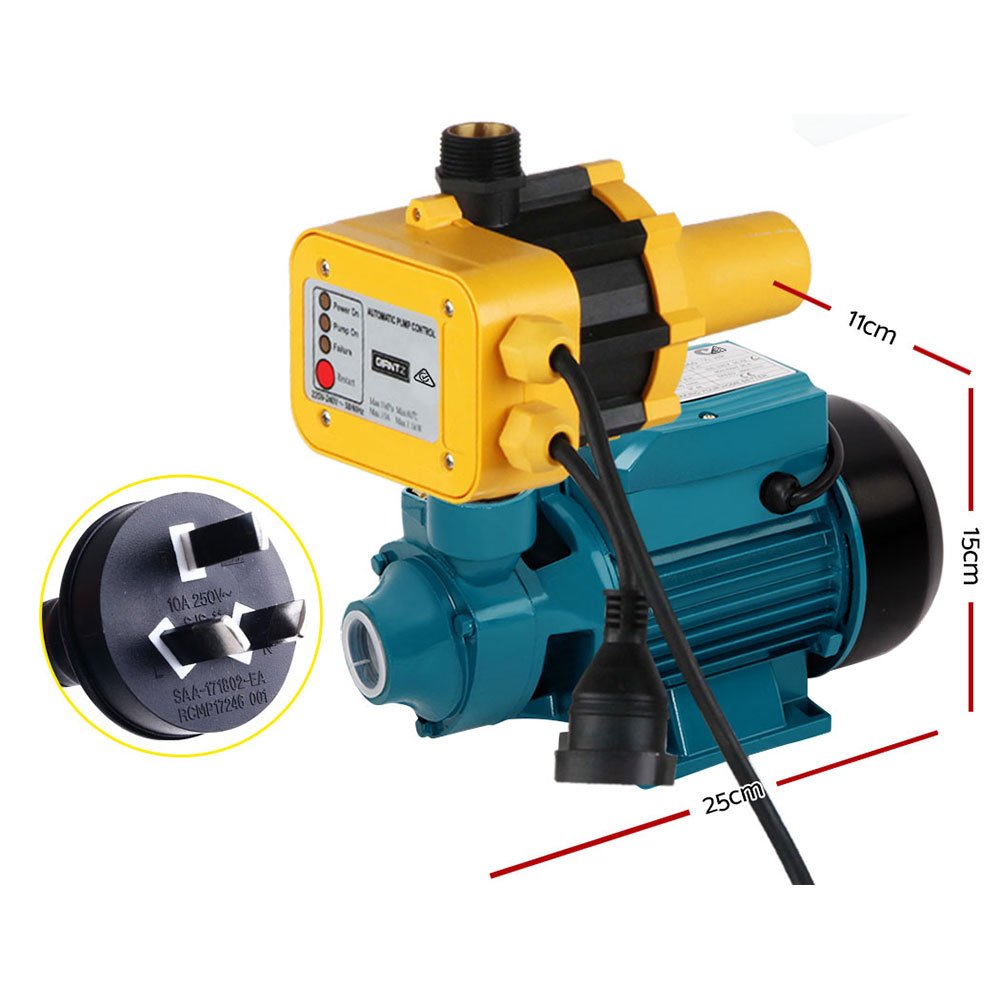 Giantz Peripheral Pump Auto Controller Clean Water Garden Farm Rain Irrigation - Image 2