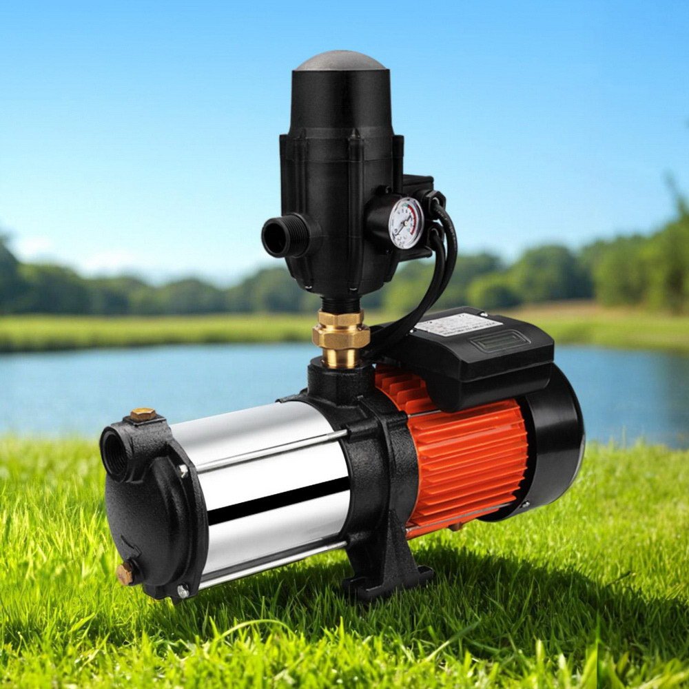 Giantz 1800W Max 5-Stage Garden Water Pump High Pressure Irrigation Booster Pump, Automatic Multi-Stage External Sprinkler Pump for Rainwater Tank Transfer, Home Farm Lawn, Black - Image 9