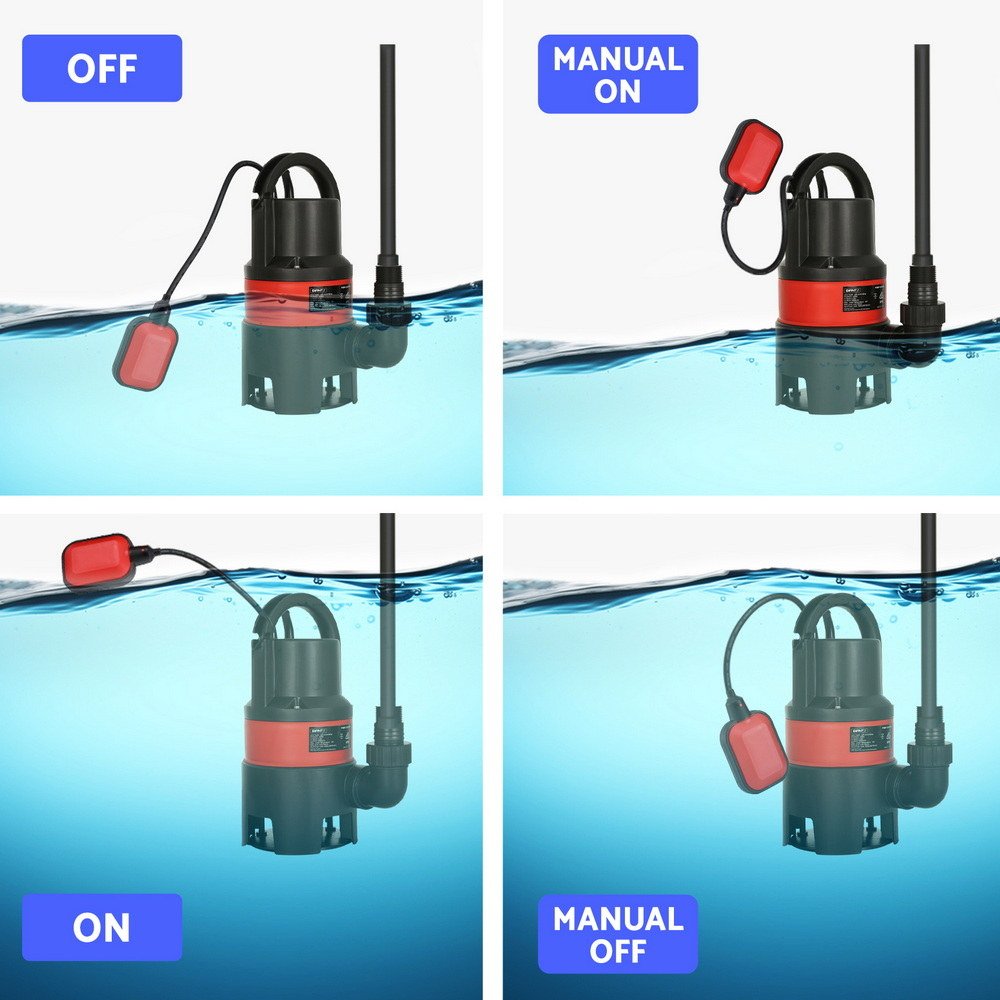 Giantz Garden Submersible Pump 400W Dirty Water Bore Tank Well Steel Sewerage - Image 11