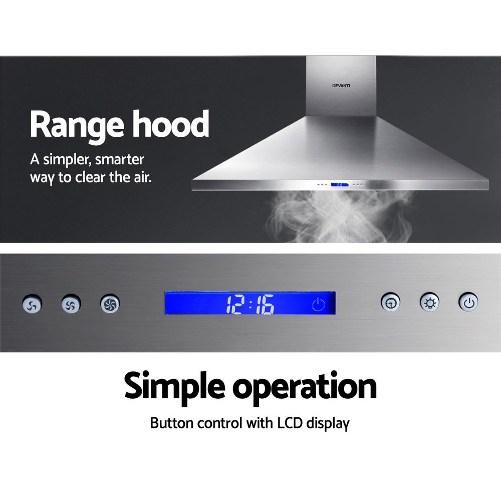 Devanti 1500mm Range Hood 150cm BBQ Commercial Rangehood - Image 3