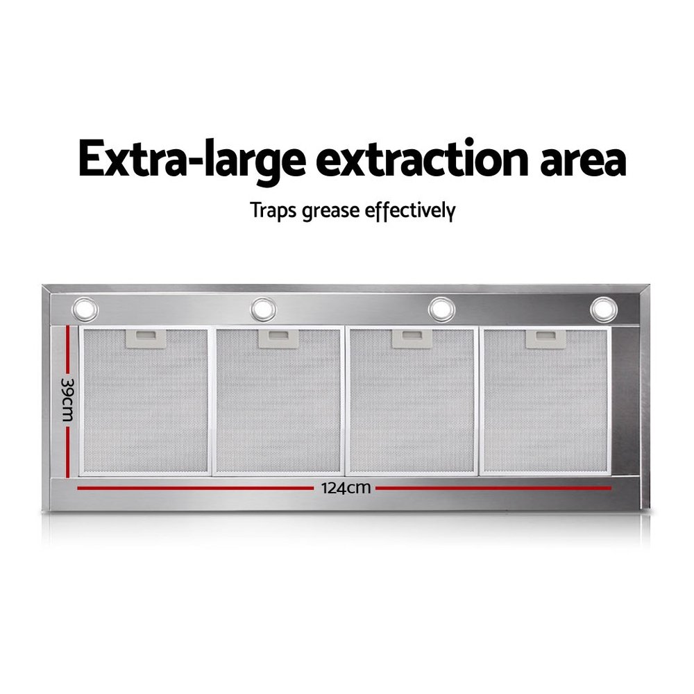 Devanti 1500mm Range Hood 150cm BBQ Commercial Rangehood - Image 5