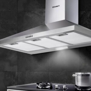 Devanti 900mm Range Hood 90cm Rangehood Stainless Steel