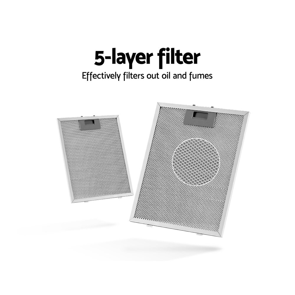 Devanti 900mm Range Hood 90cm Rangehood Stainless Steel - Image 5