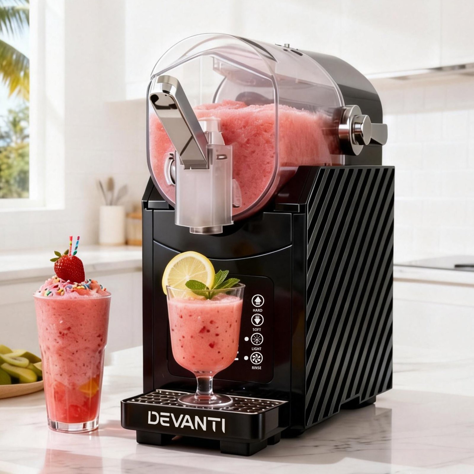 Devanti 1.8L Slushie Machine Maker Frozen Smoothies Milkshakes Black - Image 11