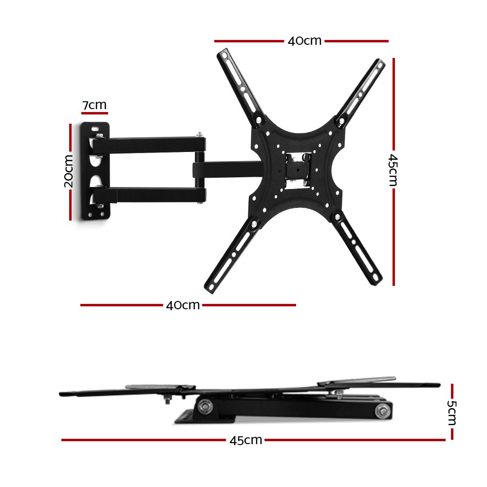Artiss TV Wall Mount Bracket for 24"-50" LED LCD TVs Full Motion Strong Arms - Image 2