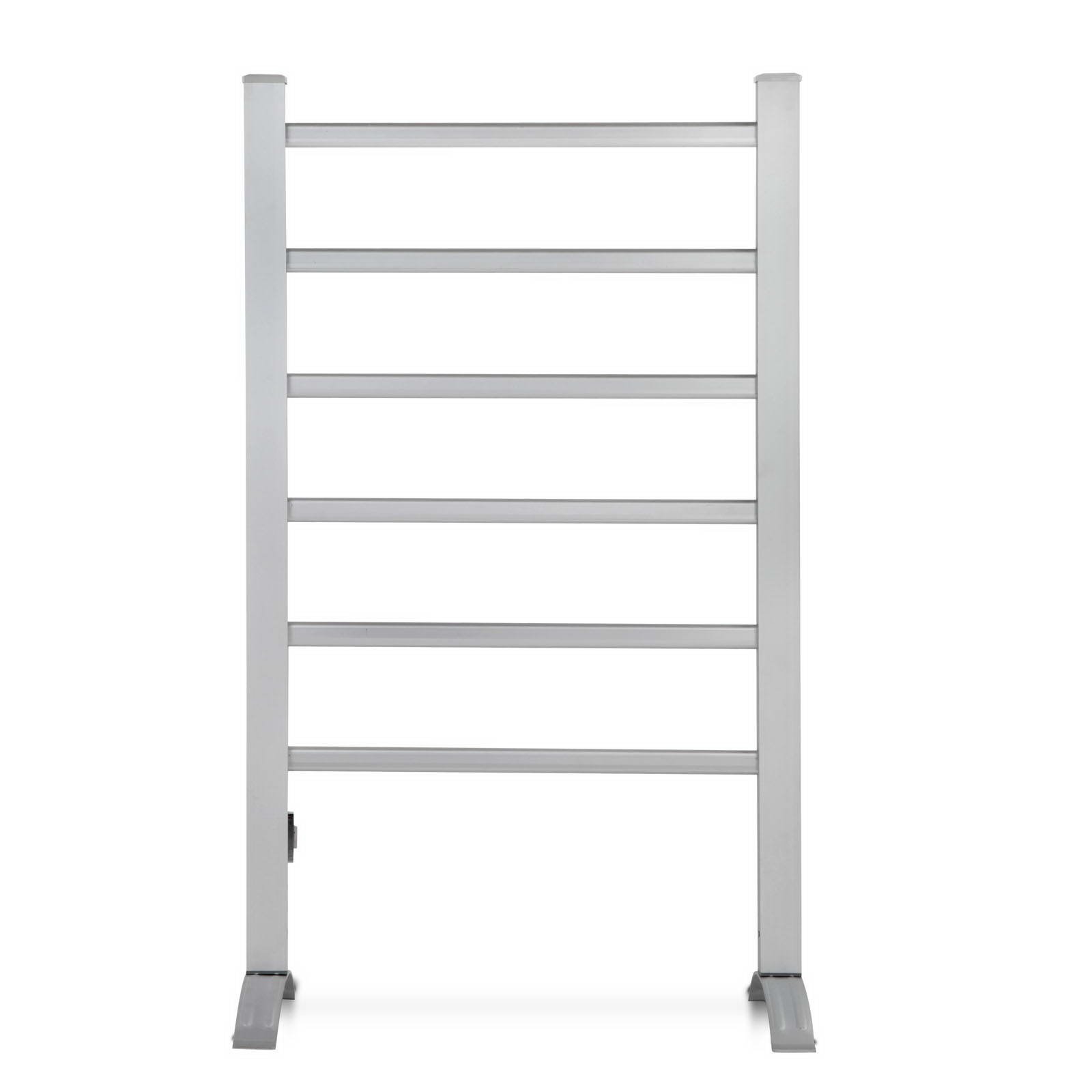 Devanti Electric Heated Towel Rail Rack 6 Bars Freestanding Clothes Dry Warmer - Image 3