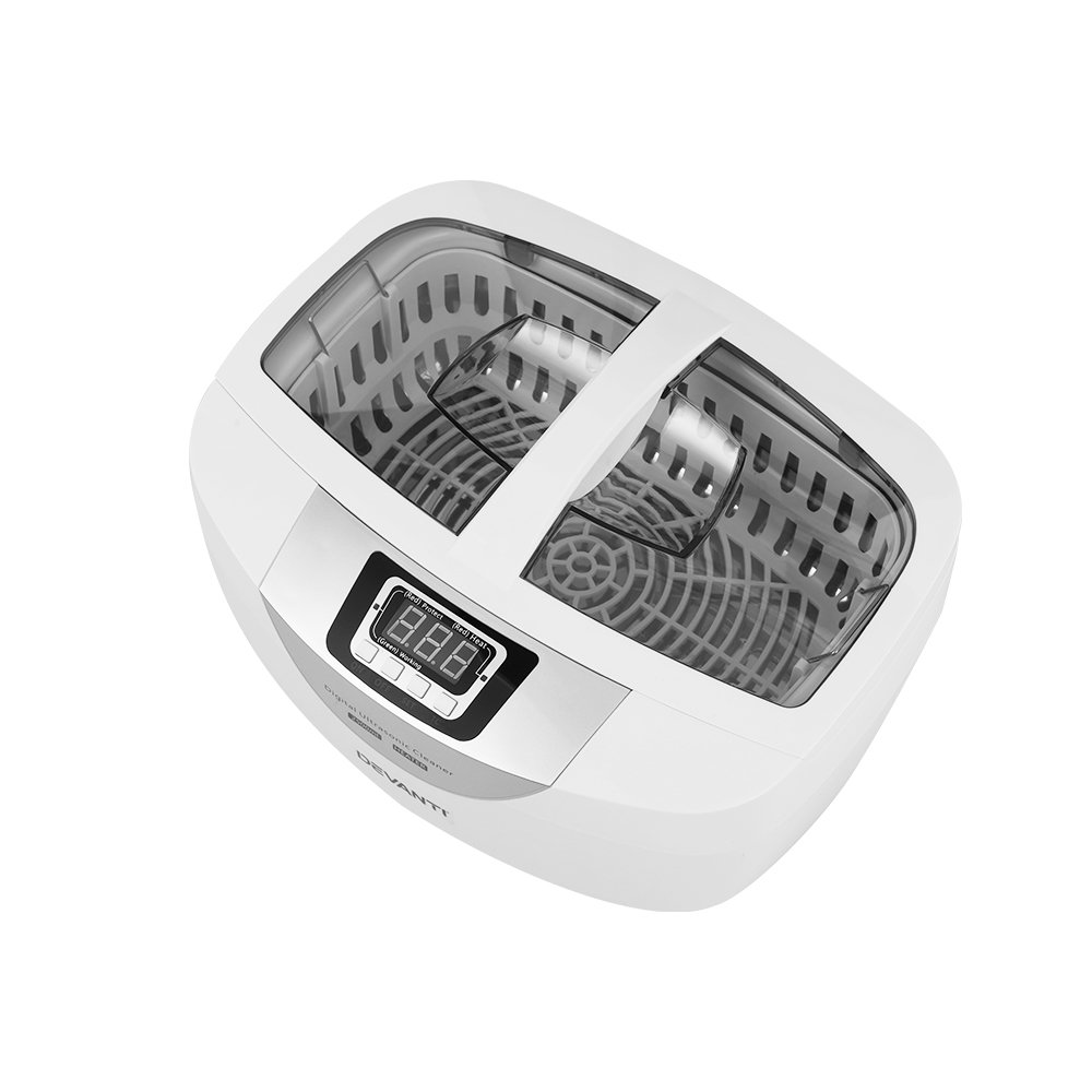 Devanti 2500ml Ultrasonic Cleaner Heater Jewellery Glasses Cleaning Machine 70W - Image 3