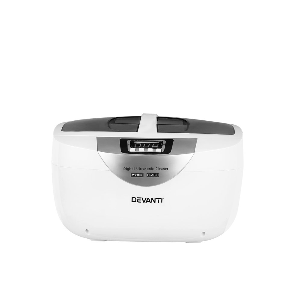 Devanti 2500ml Ultrasonic Cleaner Heater Jewellery Glasses Cleaning Machine 70W - Image 4