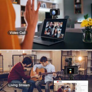 4K Digital Camera with Autofocus Anti-Shake Black