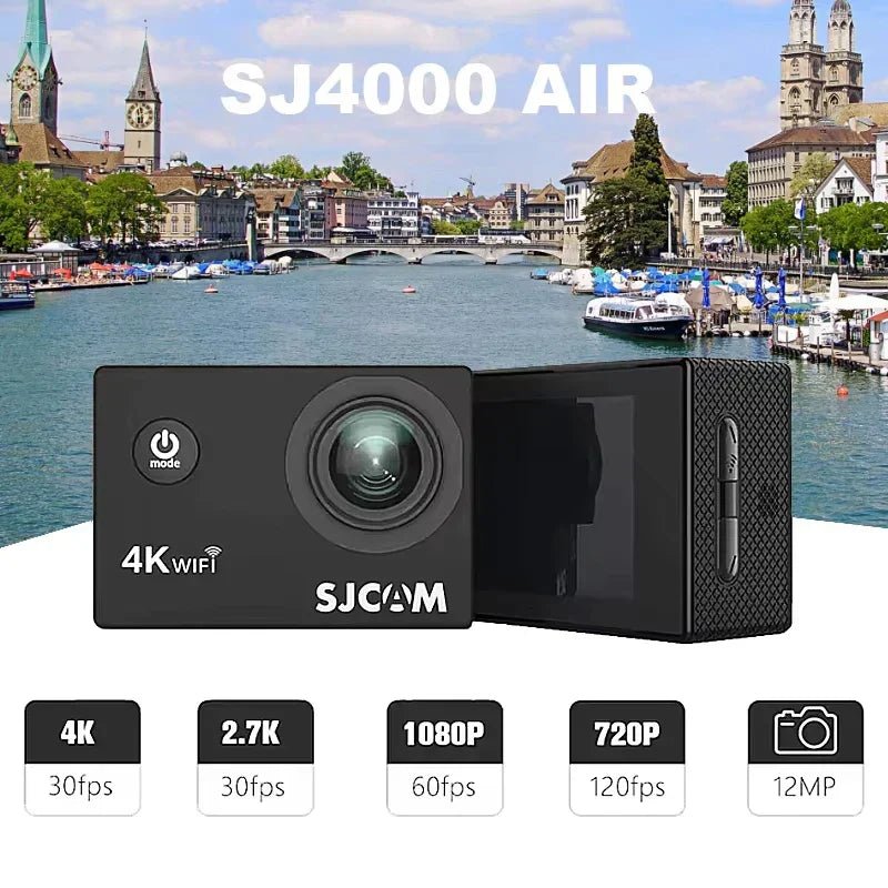 4K Action Camera 30M Waterproof Sports Cam Balck - Image 5