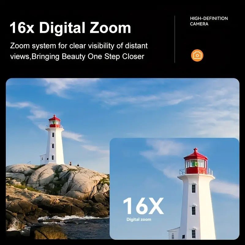 Digital Camera 1080P HD with 16X Zoom and 32GB Card - Image 2