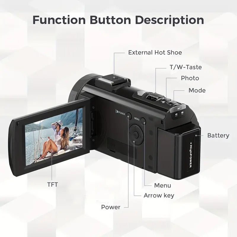 1080P 24MP Digital Camera with 3.0" LCD - Image 6