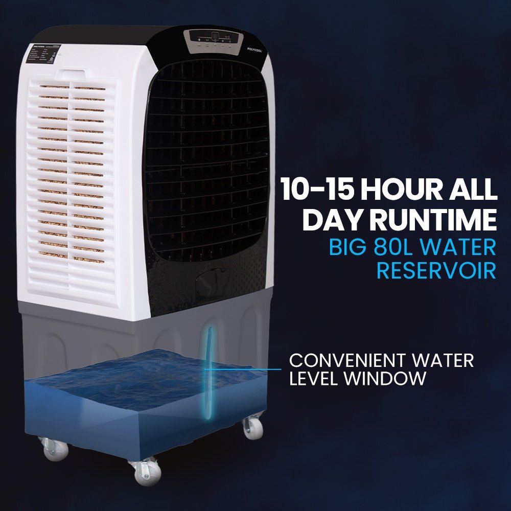 POLYCOOL 450W 80L Evaporative Air Cooler, Commercial Grade, Remote Control, Fan - Image 5
