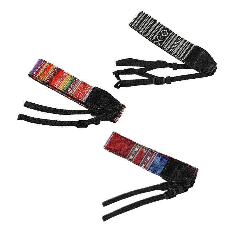 Camera Strap Compatible With Sony Nikon Olympus Dslr Canon Vintage Shoulder Neck - Black - Image 2