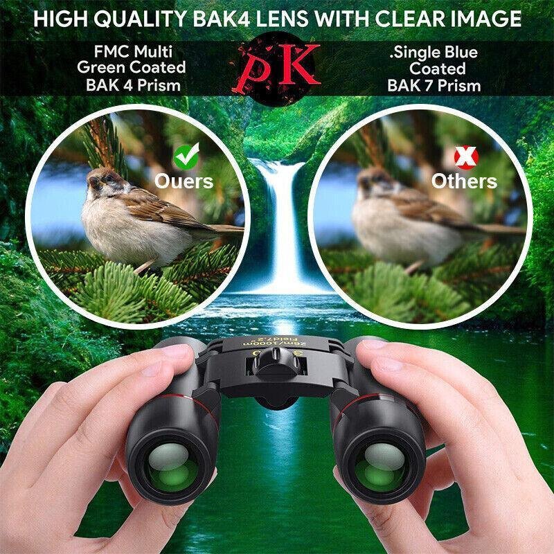 Day Night Vision Binoculars 30 X 60 Outdoor Travel Folding Telescope - Image 3