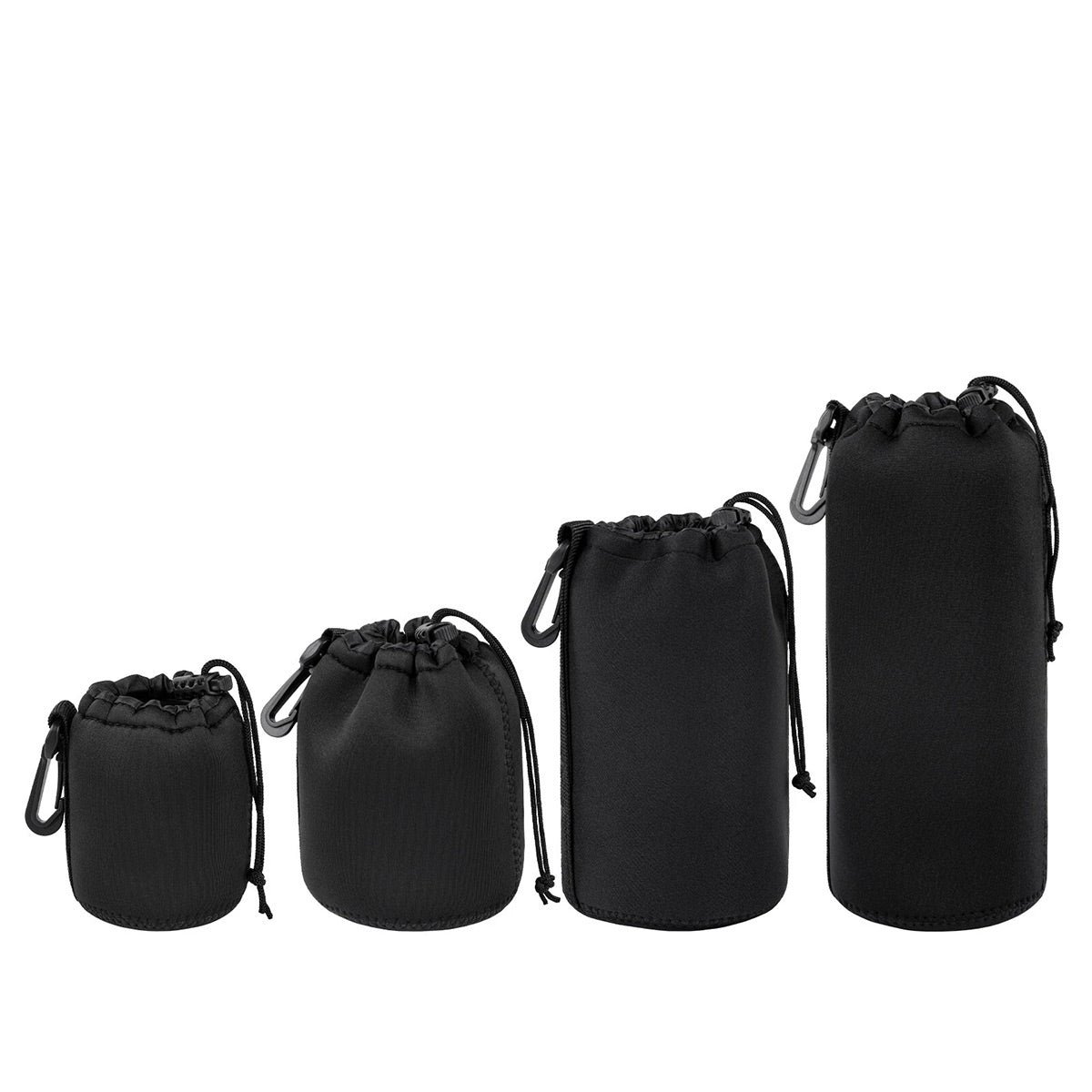 4pcs DSLR Camera Lens Pouch Protective Case Tube Bag Soft Cover for SLR Storage - Image 2