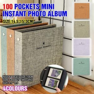 100 Pockets Mini Album for Fujifilm Instax Instant Photos - Green